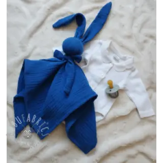 Kaksinkertainen harsokangas/musliini cobalt