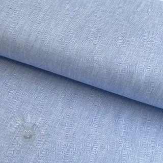 Pellava puuvillalla Fishbone light blue