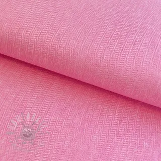 Pellava puuvillalla Fishbone fuchsia