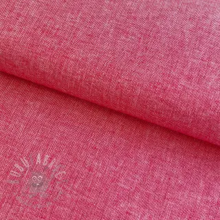 Pellava puuvillalla Fishbone red