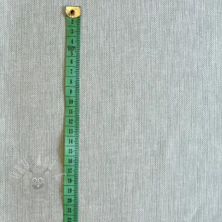 Pellava puuvillalla Fishbone light mint