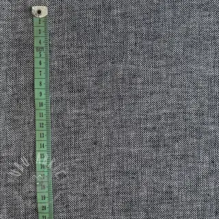 Pellava puuvillalla Fishbone black