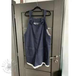 Puuvillakangas Petit dots navy