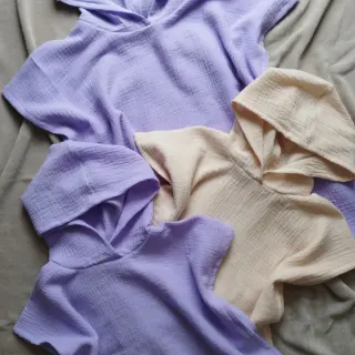 Kaksinkertainen harsokangas/musliini bright violet