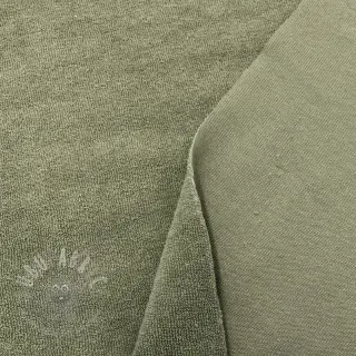 Joustava froteekangas pistachio