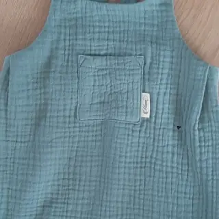 Kaksinkertainen harsokangas/musliini green