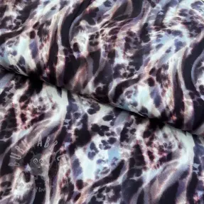 Viskoosi ECOVERO Animal skin jeans digital print