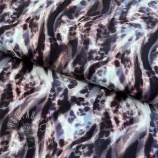 Viskoosi ECOVERO Animal skin jeans digital print