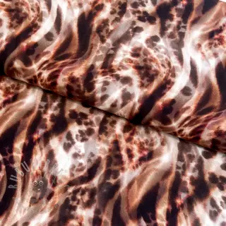 Viskoosi ECOVERO Animal skin brown digital print