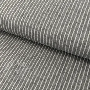 Kaksinkertainen harsokangas/musliini YARN DYED Stripes grey