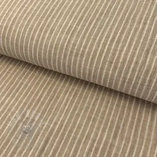 Kaksinkertainen harsokangas/musliini YARN DYED Stripes taupe