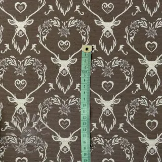 Sisustuskangas jacquard DOUBLE FACE Landhaus Deer Heart taupe