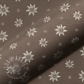 Sisustuskangas jacquard DOUBLE FACE Landhaus Edelweiss taupe