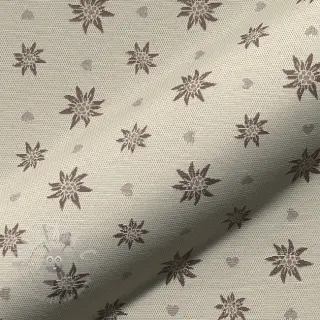 Sisustuskangas jacquard DOUBLE FACE Landhaus Edelweiss taupe