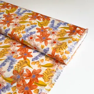 Viskoosi RADIANCE Old flowers digital print
