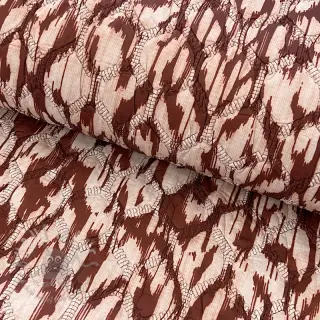 Tikattu kangas Blurry Ikat brown