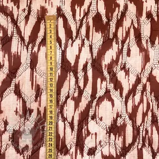 Tikattu kangas Blurry Ikat brown