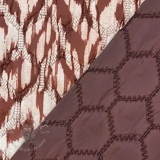 Tikattu kangas Blurry Ikat brown