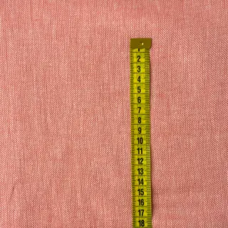 Ľan s bavlnou Fishbone salmon