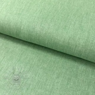 Pellava puuvillalla Fishbone green