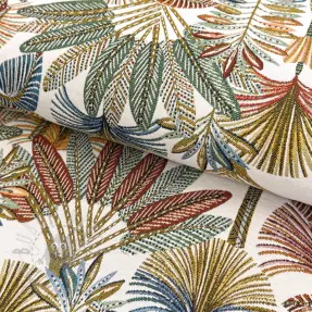 Sisustuskangas jacquard Mayorque blanc