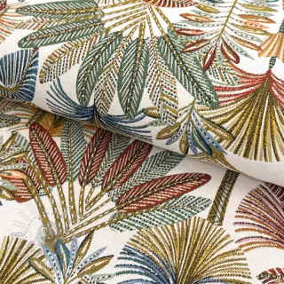 Sisustuskangas jacquard Mayorque blanc
