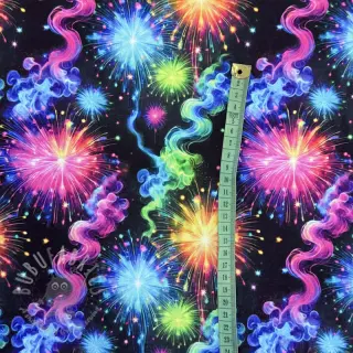Collegekangas Fire works design C digital print