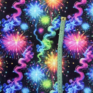 Teplákovina Fire works design C digital print