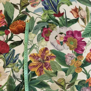 Sisustuskangas Linenlook Flashy Floral Party digital print