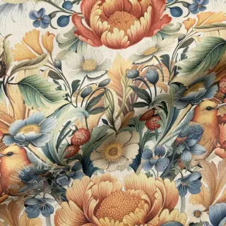 Sisustuskangas Linenlook Bloom Fruit Paradise digital print