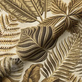 Sisustuskangas premium Leaf Embroidery digital print
