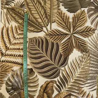 Sisustuskangas premium Leaf Embroidery digital print