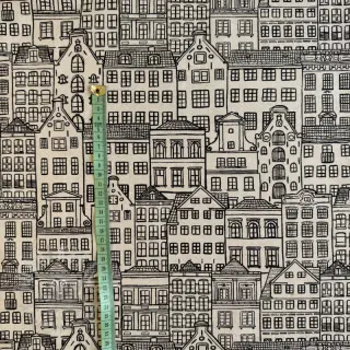 Sisustuskangas Linenlook Townhouse Fine Line