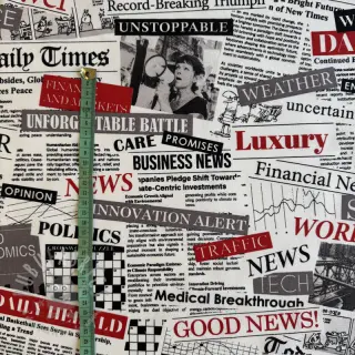 Sisustuskangas premium Newspaper Headlines