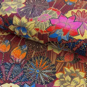 Sisustuskangas jacquard Opium allover rouge