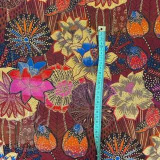 Sisustuskangas jacquard Opium allover rouge