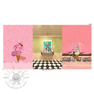 Neulos Pink dinner PANEL digital print