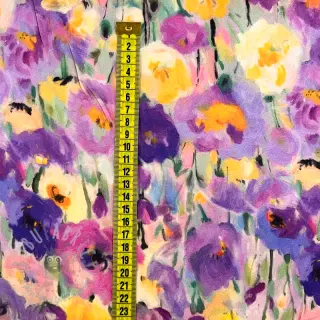 Viskoosi SATIN Lavender flowers digital print