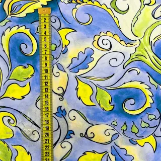 Viskoosi RADIANCE Abstract paisley blue digital print