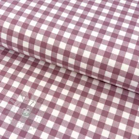 Puuvillakangas FLANNEL Check mauve