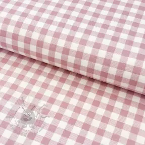 Puuvillakangas FLANNEL Check light pink