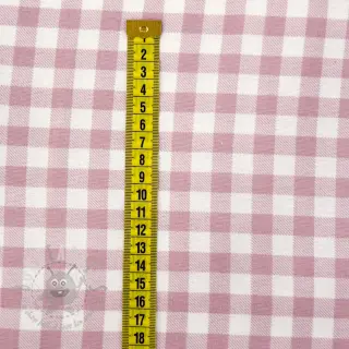 Puuvillakangas FLANNEL Check light pink