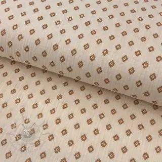 Kaksinkertainen harsokangas/musliini Bohemian SIMPLY NATURAL digital print ORGANIC