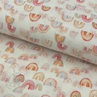 Kaksinkertainen harsokangas/musliini Magic rainbows digital print