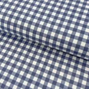 Bavlnená látka FLANNEL Check blue