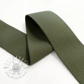 Sileä kuminauha 4 cm camo green