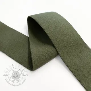 Sileä kuminauha 4 cm camo green