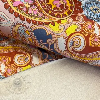 Tekoturkis Paisley digital print