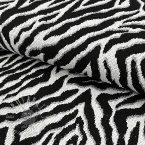 Sisustuskangas jacquard Tanzanie noir blanc