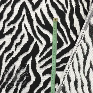 Sisustuskangas jacquard Tanzanie noir blanc
